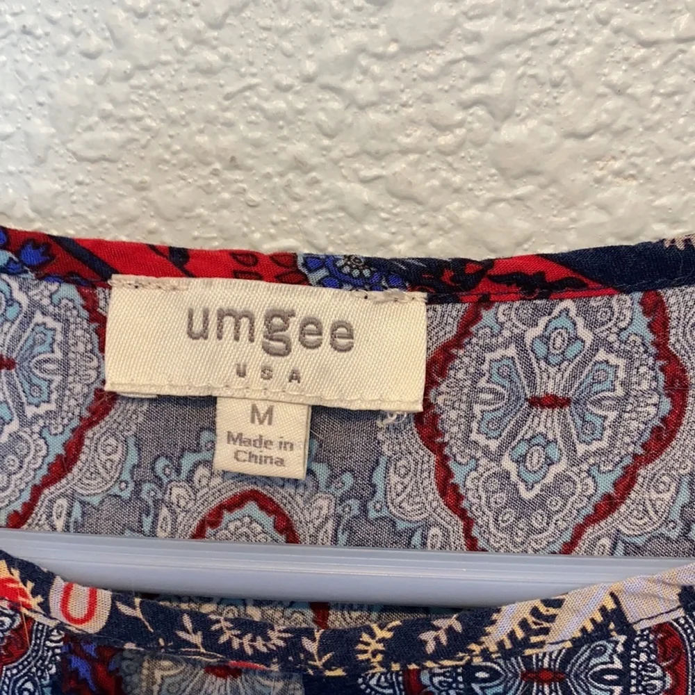 💜💜 Umgee Boho Paisley Spring Dress Size M